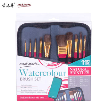 蒙玛特(Mont Marte)油画笔10支装 油画颜料画笔美术画画笔勾线笔儿童学生绘画笔涂鸦排笔笔刷套装BMHS0031 速写 马克笔绘画 蒙玛特(Mont Marte)油画笔10支装 油画颜料画笔美术画画笔勾线笔儿童学生绘画笔涂鸦排笔笔刷套装BMHS0031 速写 马克笔绘画