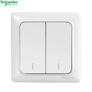 施耐德(schneider) 开关插座面板 两开双控双开双控双联双控 睿意墙壁