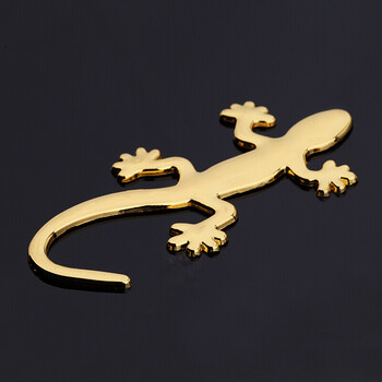 26克加厚3d立体个性车贴 汽车装饰贴汽车饰品寓意避祸 壁虎金色