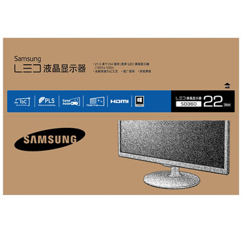三星（SAMSUNG）S22D360Q 21.5英寸PLS广视角LED背光液晶显示器