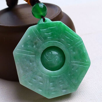 翡翠八卦吊坠 30.02克【慧恩珠宝】