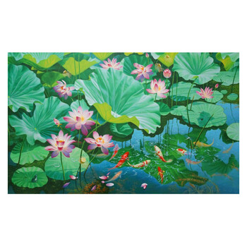 王伟《荷花》  布面油画06拍卖已结束谢海燕《清纯》  布面油画06