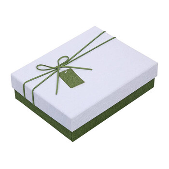 礼品盒长方形小号礼品糖盒文艺小清新纹理礼物盒绿生日礼盒包装盒