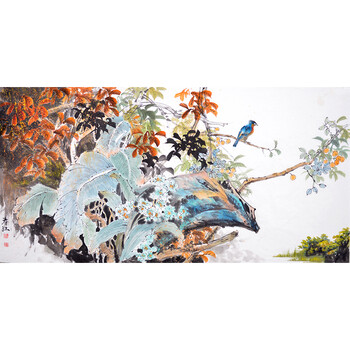 画家杨振文《岱宗夫如何》拍卖已结束06清华美院画家李春江水墨花鸟