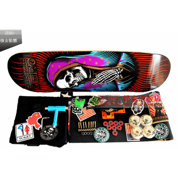 滑板进口zero双翘四轮滑板专业滑板成人滑板代步滑板组装滑板 修女