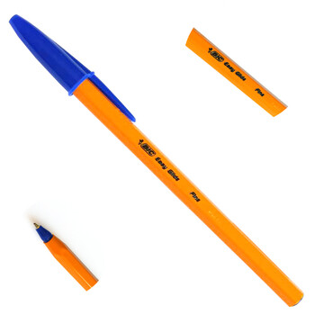 比克penbeat专用红色1.0mm透明杆BIC笔圆珠