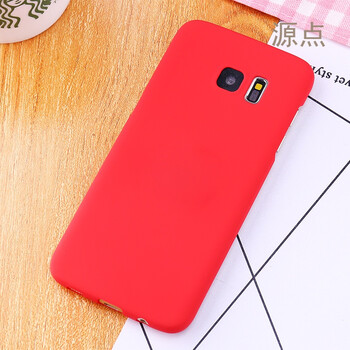 三星s6e手机套保护壳s6a曲面屏g9250磨砂潮女s69250后盖男 红色磨砂