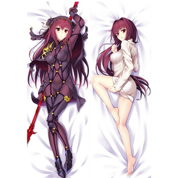 50x160桃皮绒等身抱枕枕套动漫福袋动漫周边长枕套 斯卡哈 50x150 2wt