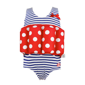 儿童浮力泳衣女孩男孩婴儿宝宝泡温泉连体女童男童连体漂浮泳衣 三角