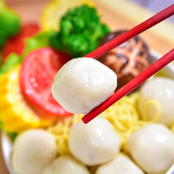 99选5 潮兴记鱼丸鱼籽福袋虾滑墨鱼丸花枝丸响铃卷火锅食材关东煮711麻辣烫空气炸锅火锅丸料生鲜马鲛鱼丸250g 1包 图片价格品牌报价 京东