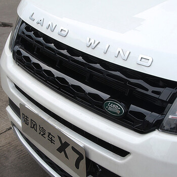 陆风x7中网改装 车标改装 方向盘标改装 黑色-立体极光中网