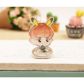 exo张艺兴边伯贤吴世勋朴灿烈金钟大周边卡通手机指环扣通用支架 朴