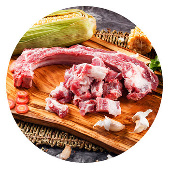 爱土鲜 精选山黑猪 排骨块400g/袋 肋排段 烧烤火锅生鲜食材 生态散养