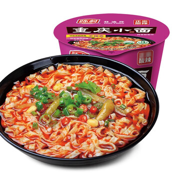 重庆小面100g单桶装非油炸方便面速食炸酱面拌面泡面速食拉面 (酸辣味