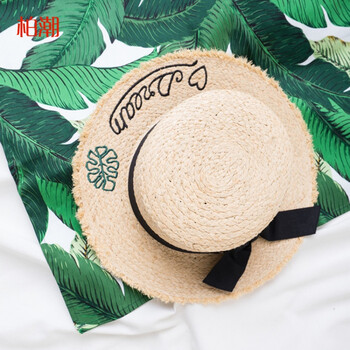 树叶拉菲草帽 可调节【图片 价格 品牌 报价】-京东