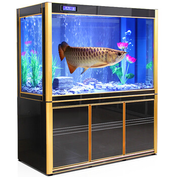 金龙鱼缸水族箱客厅屏风生态玻璃大型1.2米铝合金1.
