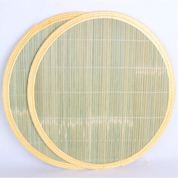 双面加厚竹制饺子帘圆垫盖帘水饺盖帘竹子放饺子托盘饺子帘 青竹皮