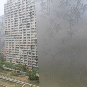 
                                        斯图（sitoo） 细磨砂.玻璃贴膜.卧室客厅浴室窗户贴太阳膜玻璃门贴纸窗贴防晒 竹叶45cm*10m                