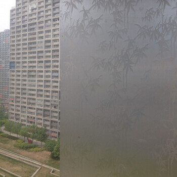 
                                        斯图（sitoo） 细磨砂.玻璃贴膜.卧室客厅浴室窗户贴太阳膜玻璃门贴纸窗贴防晒 竹叶45cm*10m                