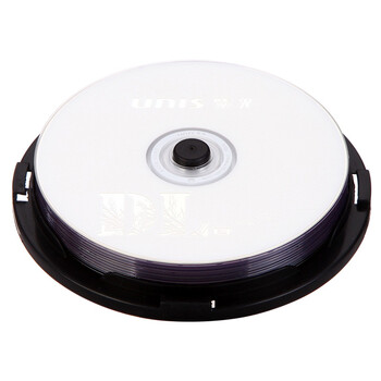 紫光（UNIS）DVD+R   DL光盘/刻录盘 8速8.5G 单面双层 桶装10片 空白光盘