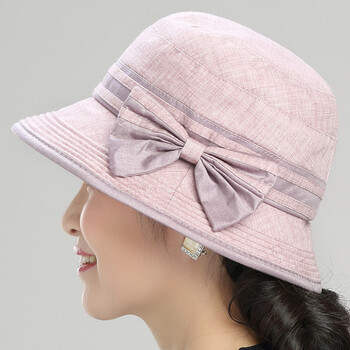 女士帽子春秋薄款防晒透气中年太阳帽妈妈帽子春夏天中老年遮阳帽fz