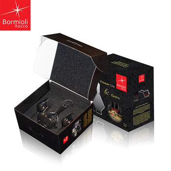 波米欧利（Bormioli）名酒意大利进口酒具玻璃醒酒器+红酒高脚杯子套装 0.75L+2只杯子礼盒