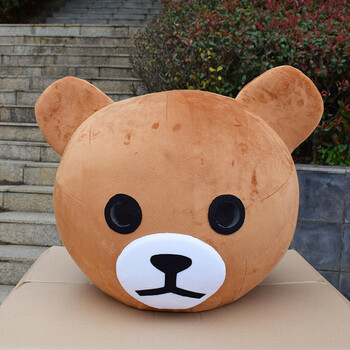 网红熊行走衣服发传单的卡通人偶服布朗熊玩偶服装布偶装 布朗熊 头套