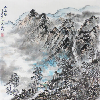 刘志远 《山居图》06拍卖已结束张松平  《大肚能容》 大写意人物画