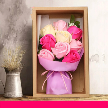 卅广韵 创意香皂花礼盒生日礼物玫瑰花束情人节礼品送女朋友老婆实用