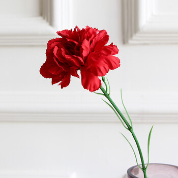 艾帛利(abooly) 仿真花单支康乃馨花艺花卉花束绢花假花装饰花客厅