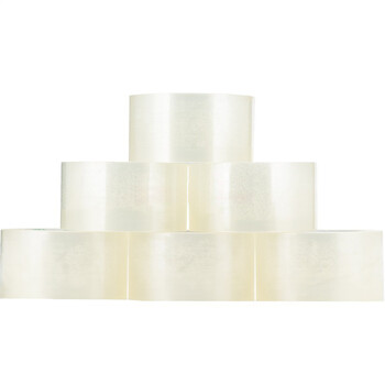 得力(deli)高品质透明封箱胶带/打包胶带 60mm*100m*50um 48卷/箱 办公用品 33020