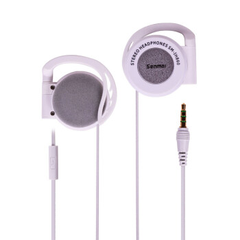 森麦SM-iH860耳挂式耳机 音乐挂耳跑步运动耳麦 手机电脑通用 白色