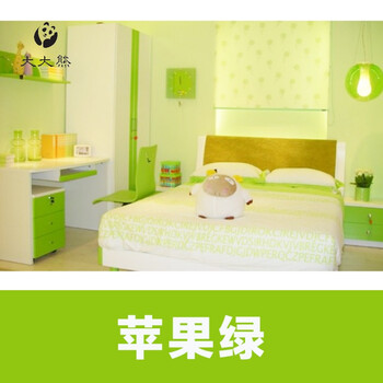 水性木器漆翻新旧家具木门窗油漆透明白色色无味彩色喷油漆 苹果绿 送