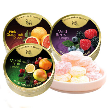 嘉云糖 嘉云斯水果糖 铁盒硬糖创意礼物儿童零食批发喜糖水果糖 德国