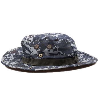 aotu 迷彩遮阳奔尼帽圆边帽 户外真人cs军迷装备 防紫外线棉质透气 圆