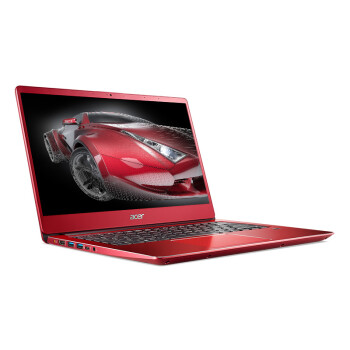 宏碁(Acer)蜂鸟Swift3微边框轻薄本 14英寸全金属笔记本电脑SF314(i5-8250U 8G 128G SSD+1T IPS 指纹)烈焰红