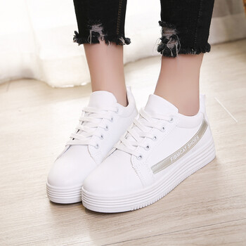 春季简约个性新款女生运动鞋女韩版潮初中学生百搭透气秋冬学院白鞋子