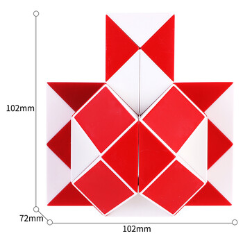 得力(deli)36段百变魔尺魔方弹力结构 益智减压趣味DIY玩具 生日六一儿童节礼物男女孩赠送视频教程