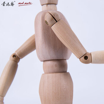 蒙玛特(Mont Marte)美术模型人偶30cm 素描漫画静物临摹手绘小木人关节木头人绘画仿人形木质画模AMMM0001 速写 马克笔绘画