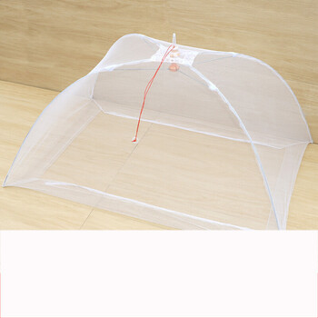 turbosun婴儿蚊帐罩无底免安装可折叠式小孩防蚊罩婴幼儿童宝宝 白色