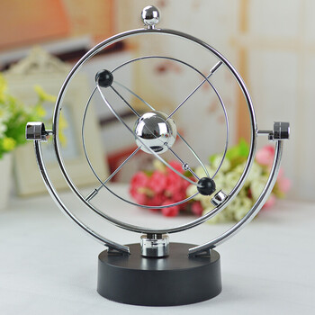 家居用品房间装饰品摆件书房旋转永动仪工艺品现代摆设 a390109三只