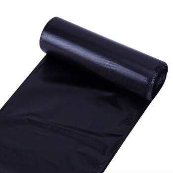 利得背心垃圾袋黑色55*70cm66只单面1丝家用厨房加大手提袋