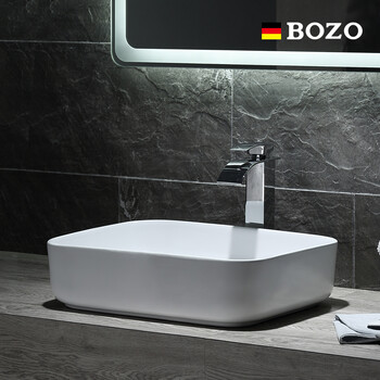 德国博致bozo卫浴台盆台上盆方形艺术盆陶瓷洗脸盆卫生间洗面盆洗手池