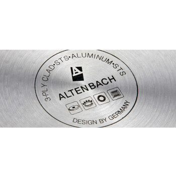 
                                        艾特巴赫(ALTENBACH)进口经典不锈钢不粘炒锅28CM燃气电磁炉通用德国                