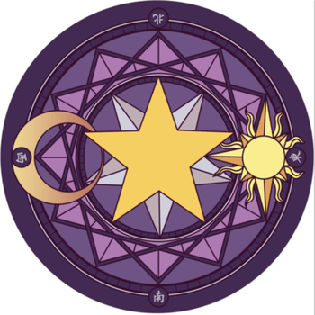 星星版紫色魔法阵 直径180cm圆【加密,】
