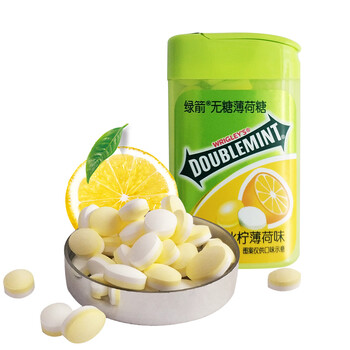 绿箭 无糖薄荷糖20粒冰柠薄荷味 12gx3盒