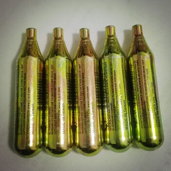 二氧化碳气瓶 12gco2小钢瓶12克高压气瓶精品足量 jky 60支金色