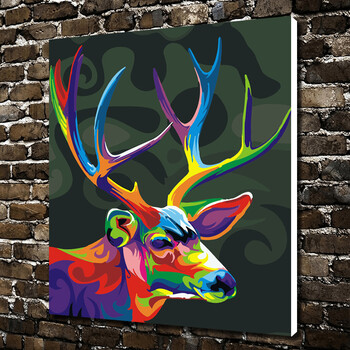 家装软饰 装饰字画 其他 【百个图案可选】二代彩色画板diy数字油画