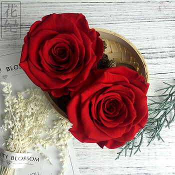 花diy车挂玫瑰roseamor厄瓜多尔进口5-6cm大红色red-02 xl 一盒六朵