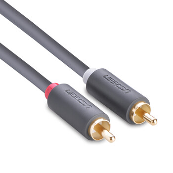 绿联双莲花头音频线2RCA公对公 二对二红白AV音频信号线 DVD电脑电视接音响箱功放线 1.5米 10517 绿联双莲花头音频线2RCA公对公 二对二红白AV音频信号线 DVD电脑电视接音响箱功放线 1.5米 10517